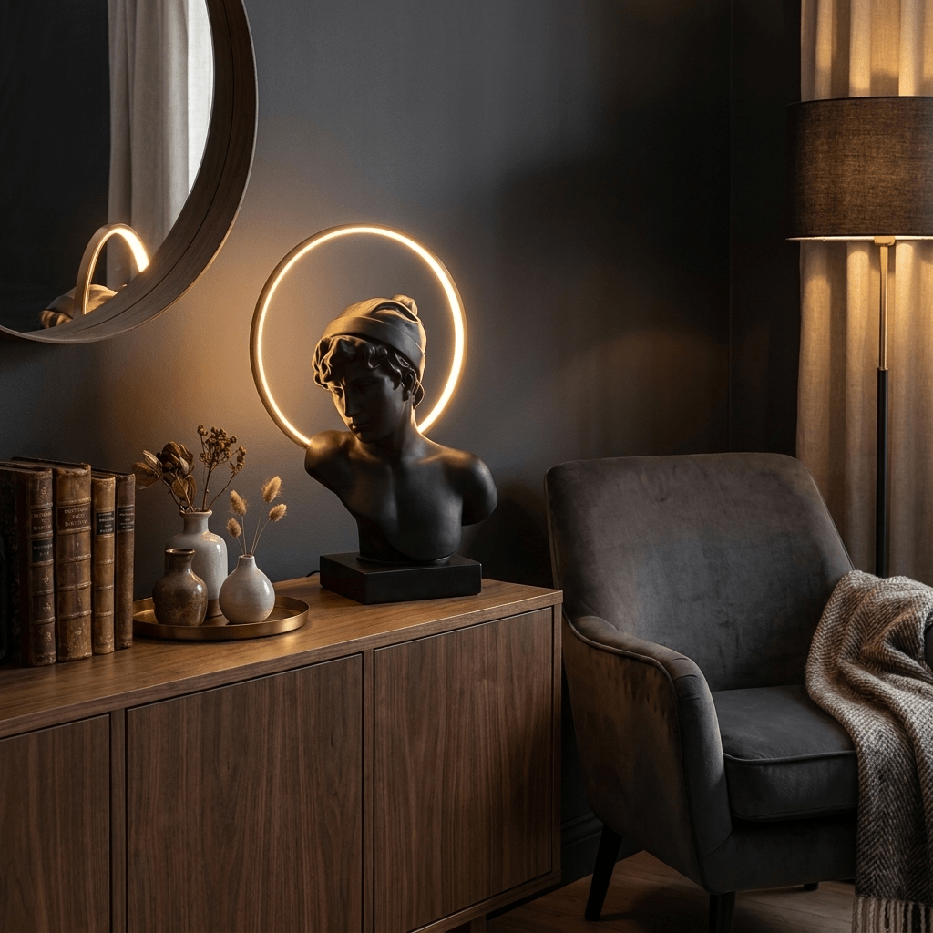 Halo Muse Sculptural Table Lamp