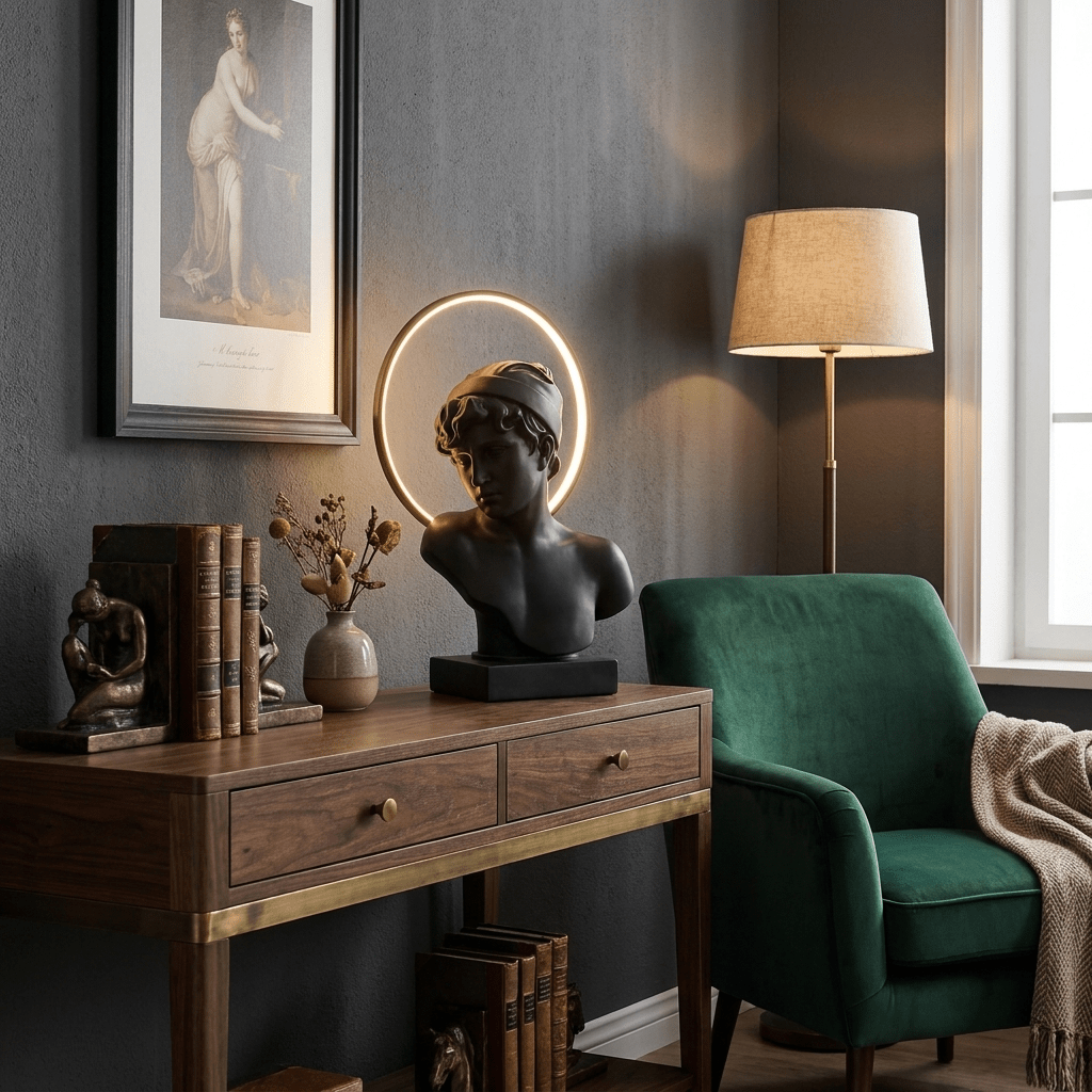 Halo Muse Sculptural Table Lamp
