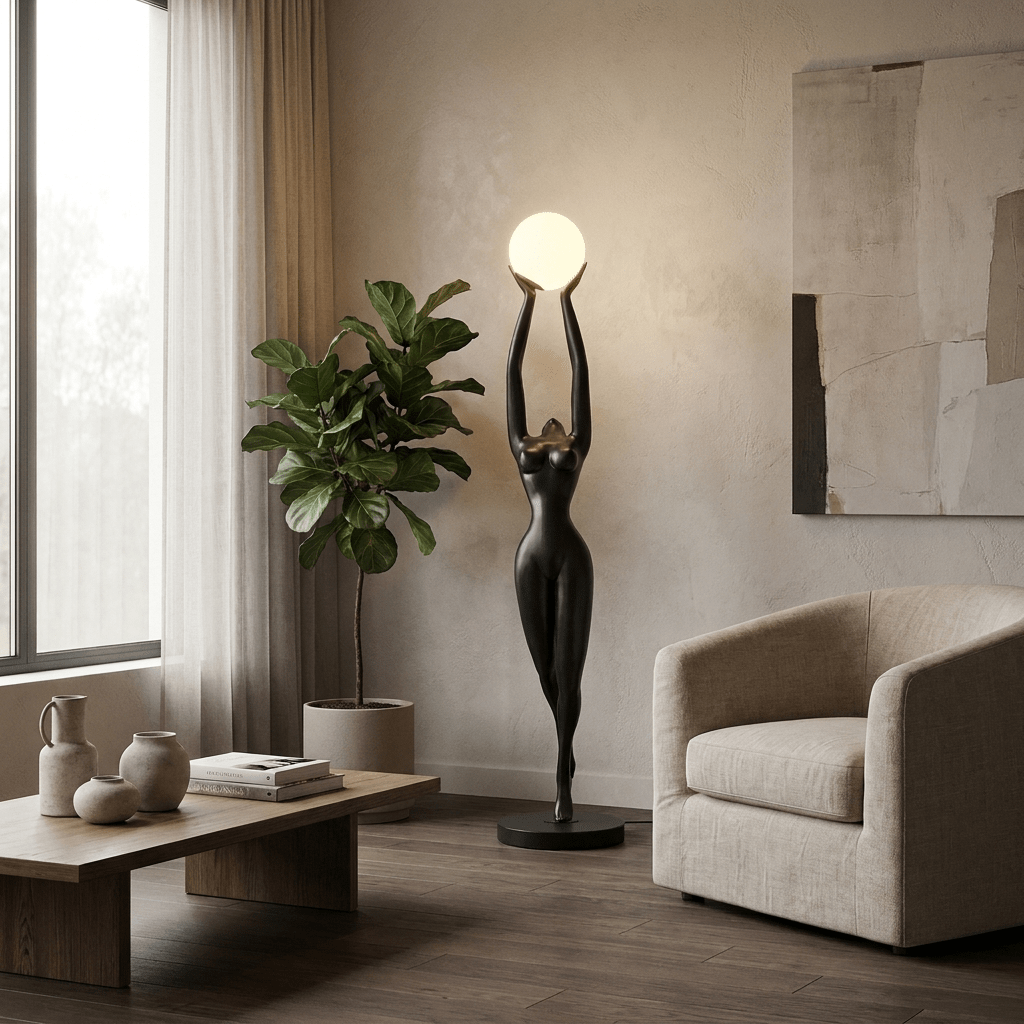 Luna Reach Sculpture Floor Lamp