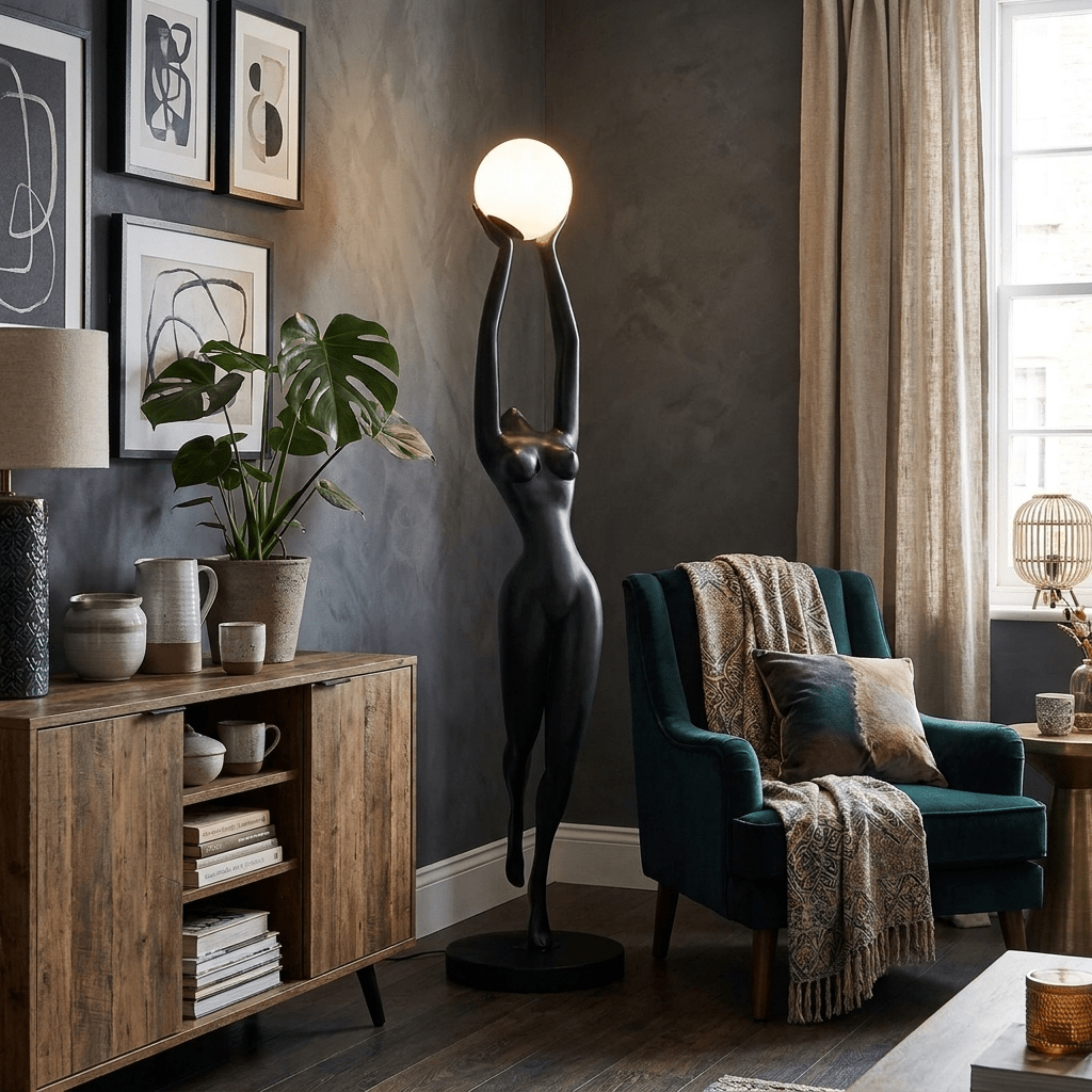 Luna Reach Sculpture Floor Lamp