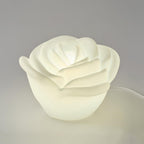 White Rose Shaped LED Table Lamp