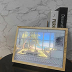 Illuminated Bedside Art Lamp