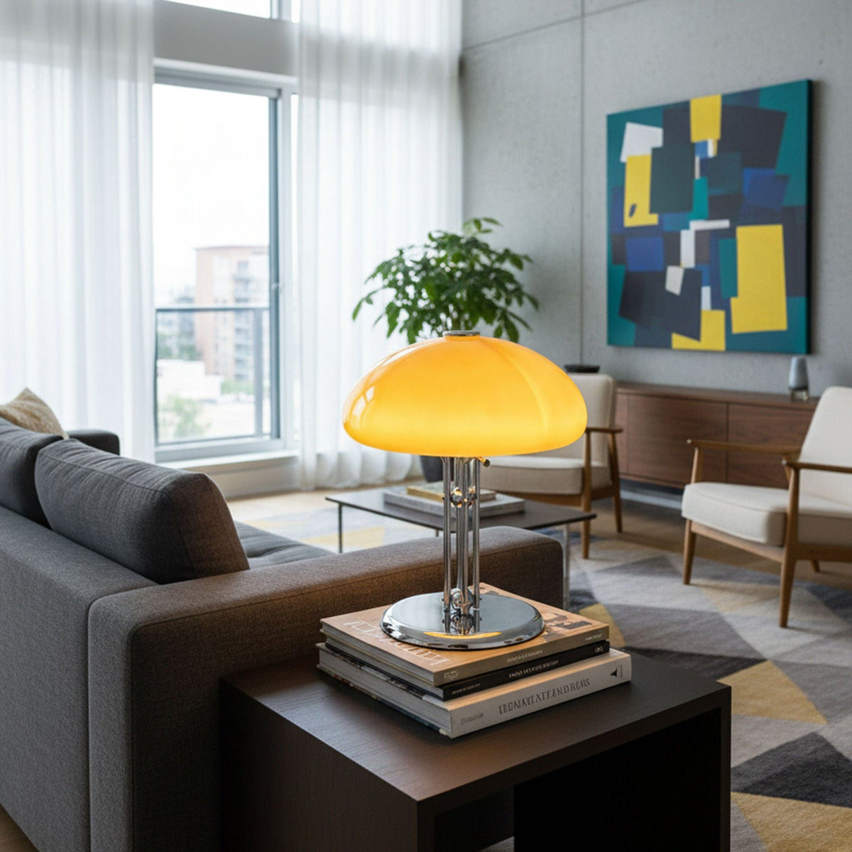 Mushroom Bauhaus Table Lamp
