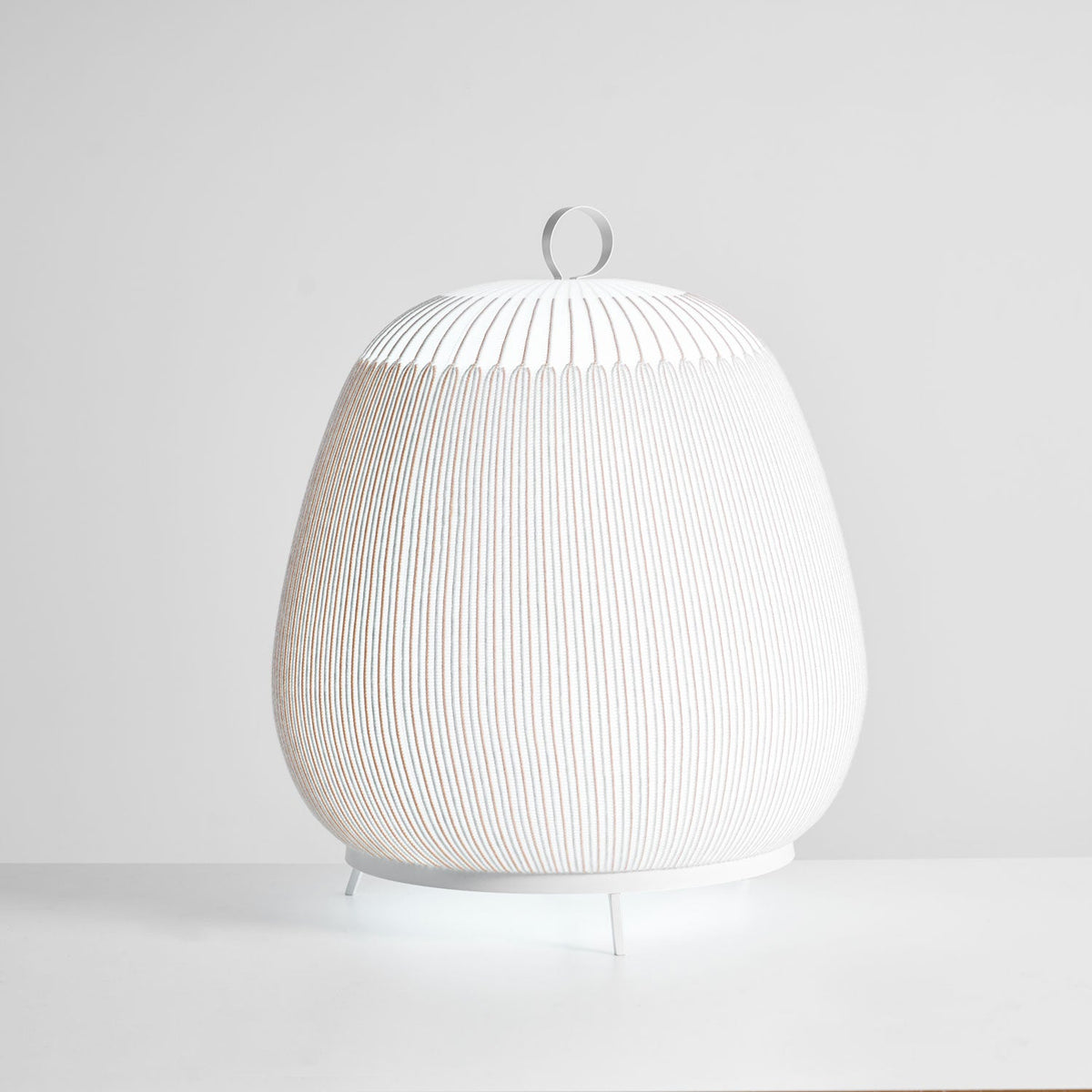 Lantern Knit Table Lamp