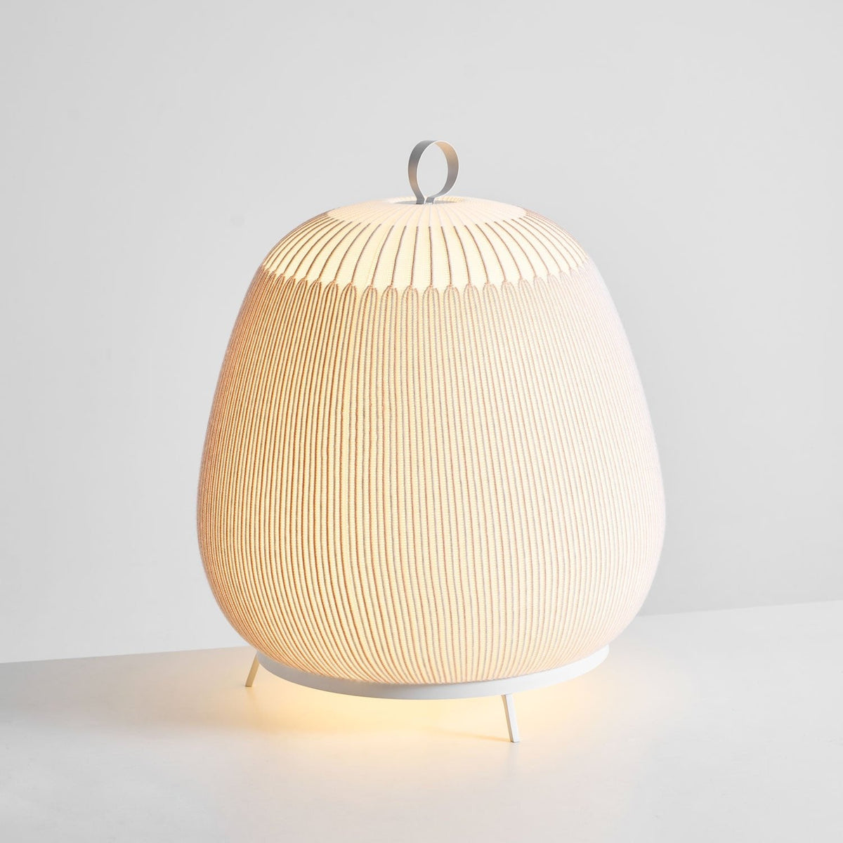 Lantern Knit Table Lamp