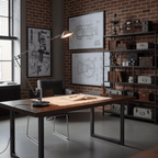 Adjustable Black Office Task Lamp