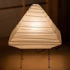 Kiyoshi Rice Paper Pyramid Table Lamp