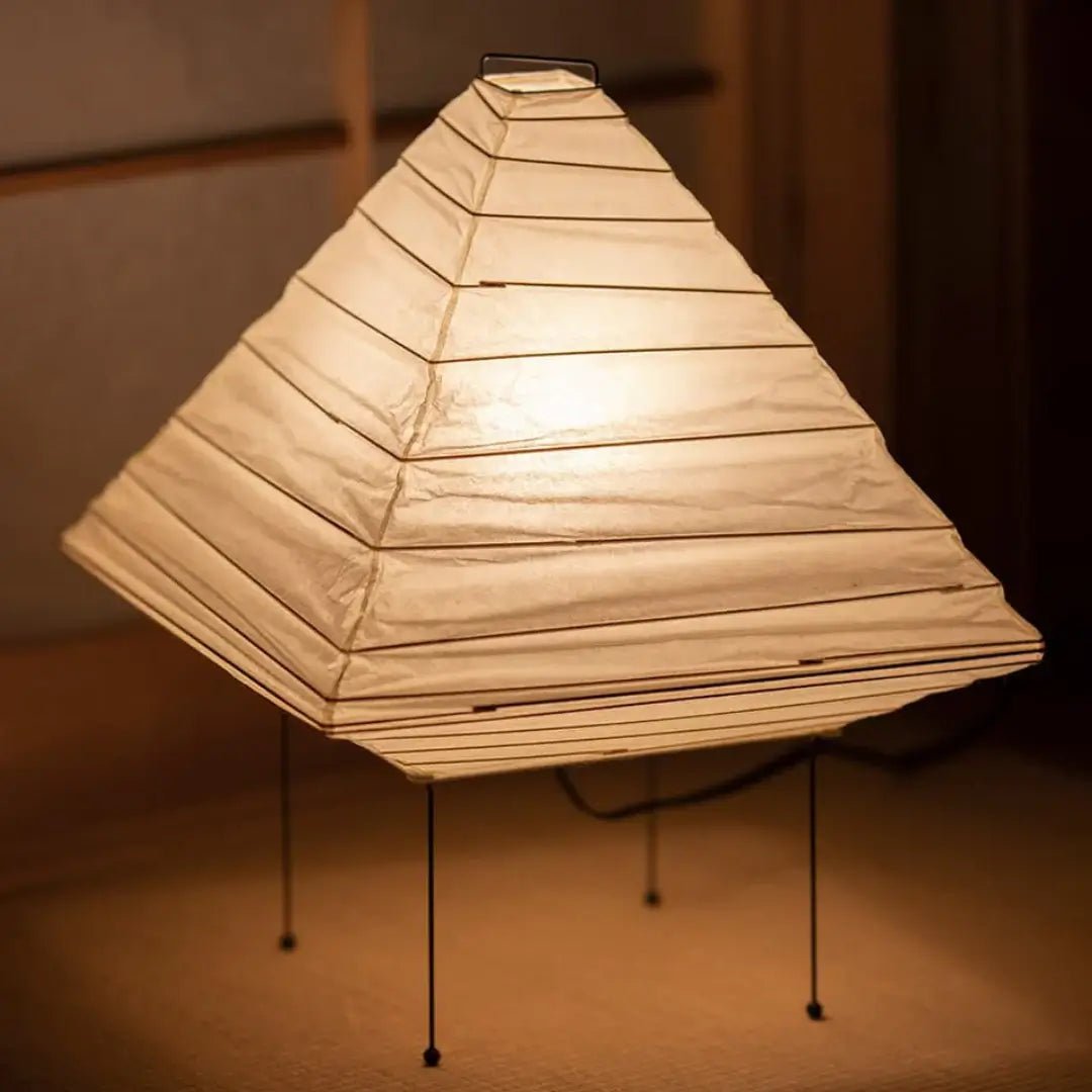 Kiyoshi Rice Paper Pyramid Table Lamp