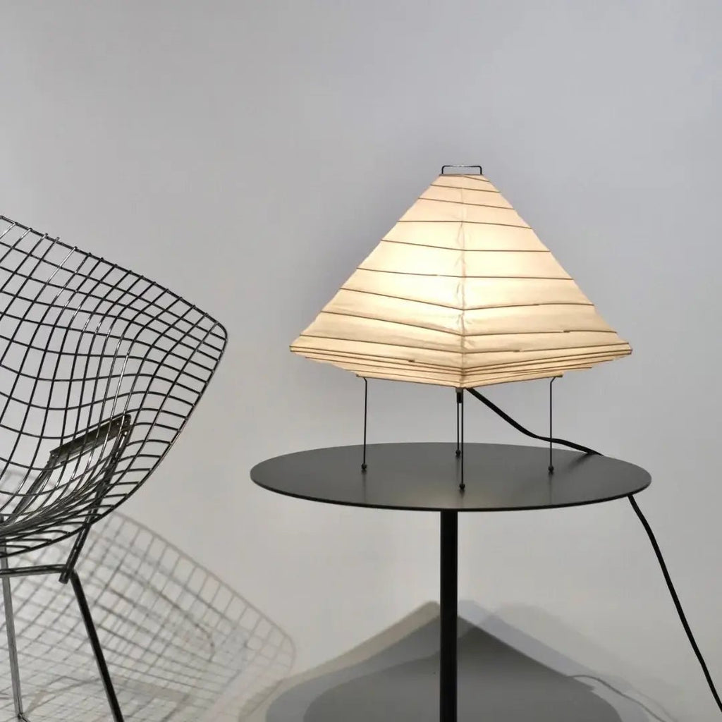 Kiyoshi Rice Paper Pyramid Table Lamp