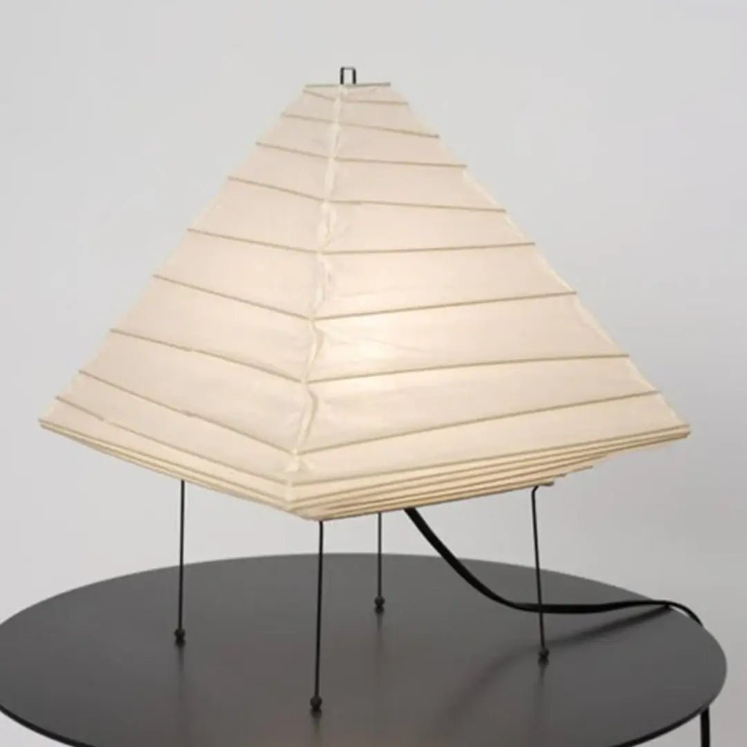 Kiyoshi Rice Paper Pyramid Table Lamp