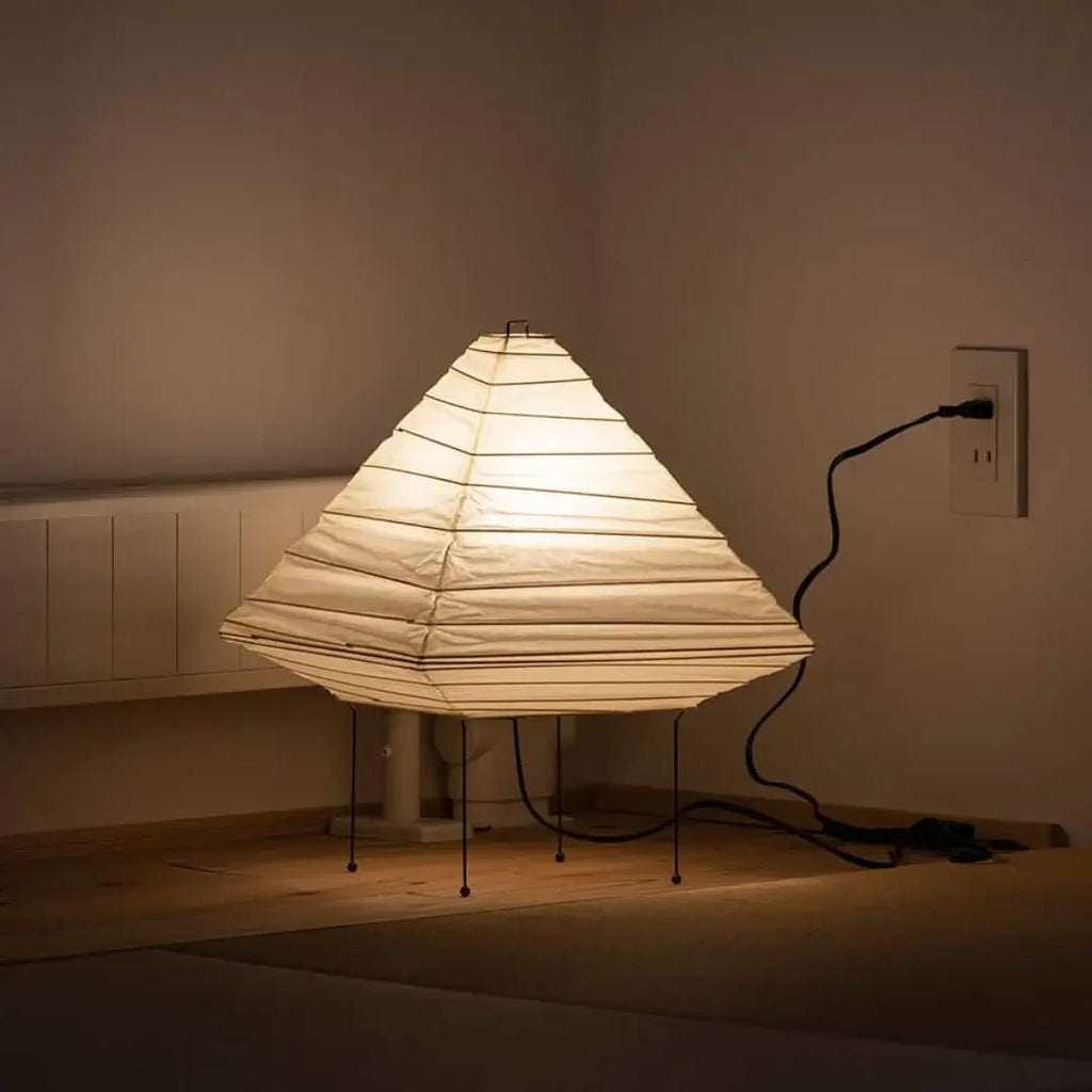 Kiyoshi Rice Paper Pyramid Table Lamp
