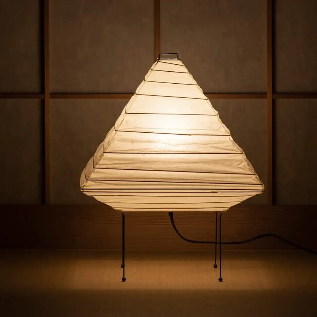 Kiyoshi Rice Paper Pyramid Table Lamp