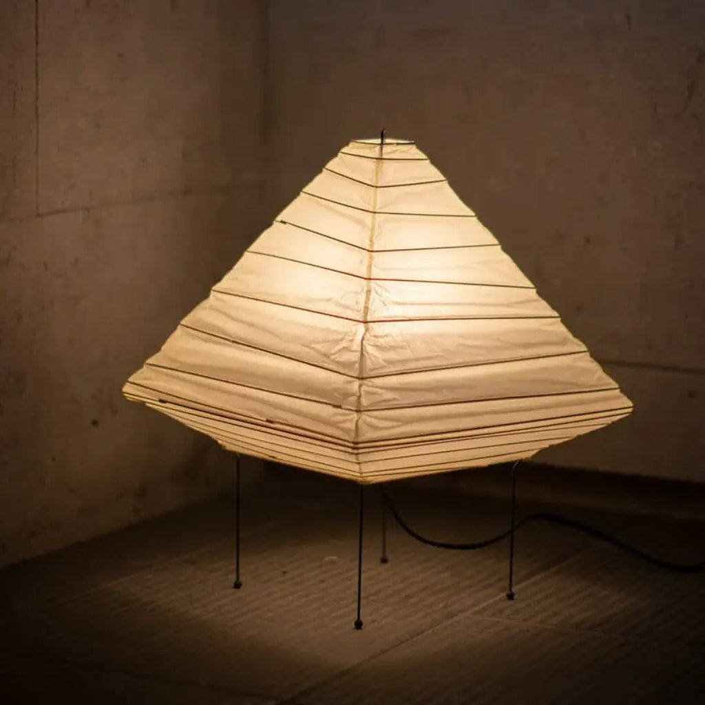 Kiyoshi Rice Paper Pyramid Table Lamp