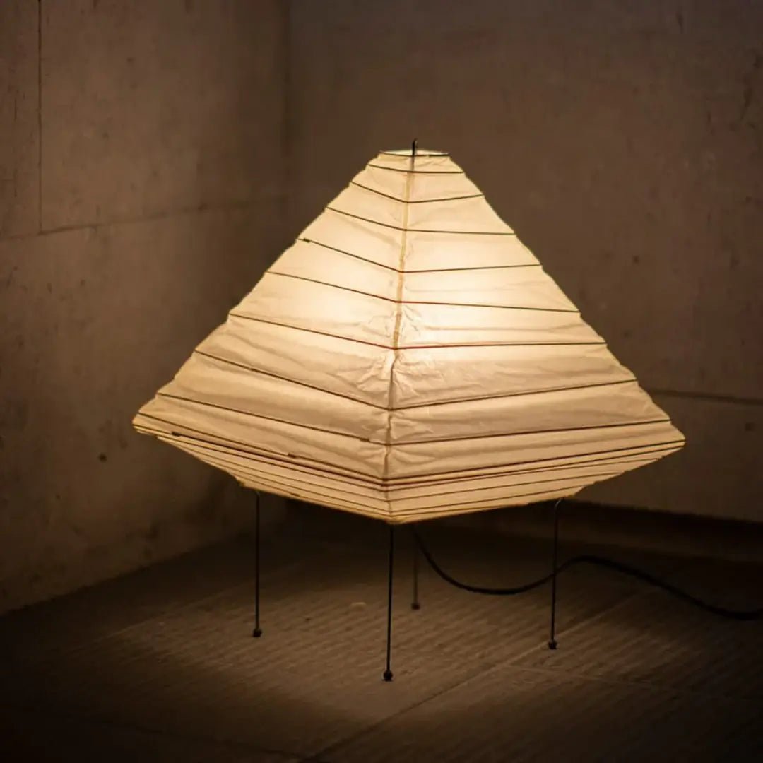 Kiyoshi Rice Paper Pyramid Table Lamp
