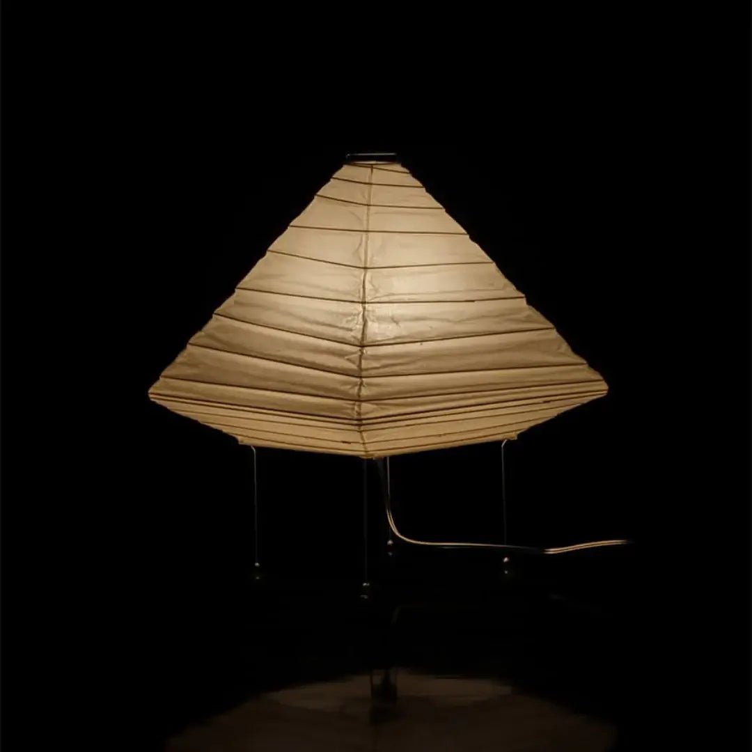 Kiyoshi Rice Paper Pyramid Table Lamp
