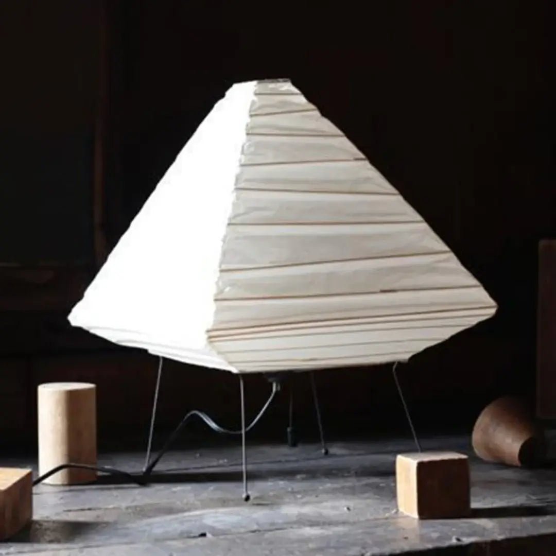 Kiyoshi Rice Paper Pyramid Table Lamp