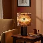 Mica Disc Lattice Table Lamp