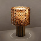 Mica Disc Lattice Table Lamp