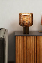 Mica Disc Lattice Table Lamp