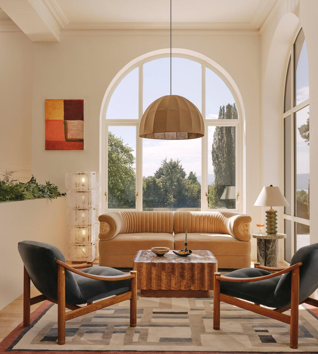 Lush Glass Tower Floor Lamp