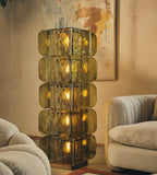 Lush Glass Tower Floor Lamp