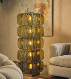 Lush Glass Tower Floor Lamp