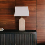 Verdura Travertine Table Lamp