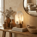 Luma Alabaster Panel Table Lamp