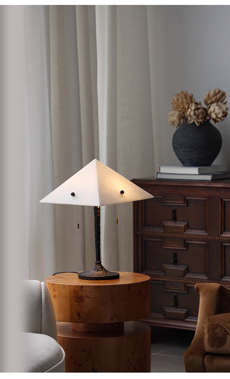 Apex Alabaster Prism Table Lamp
