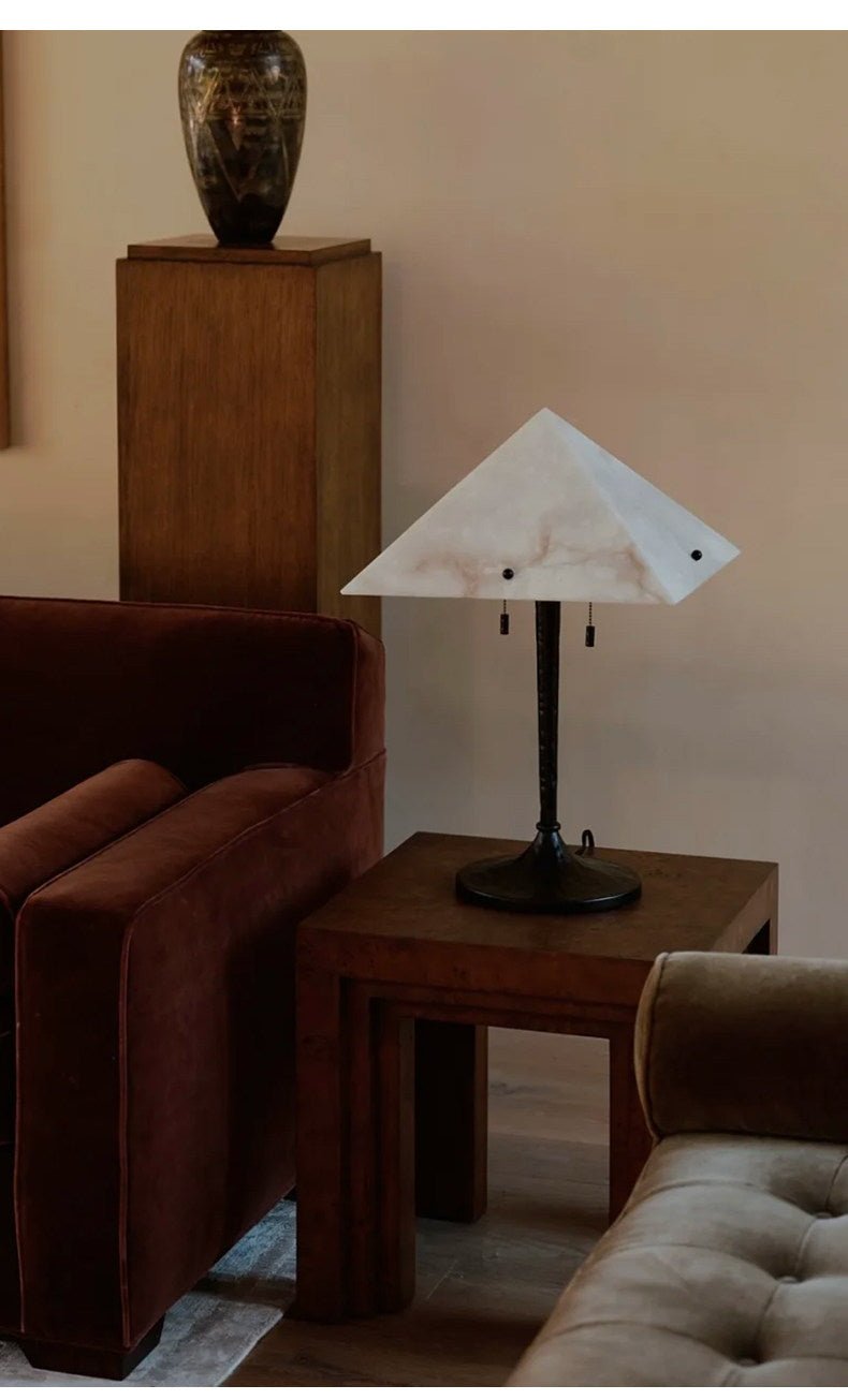 Apex Alabaster Prism Table Lamp