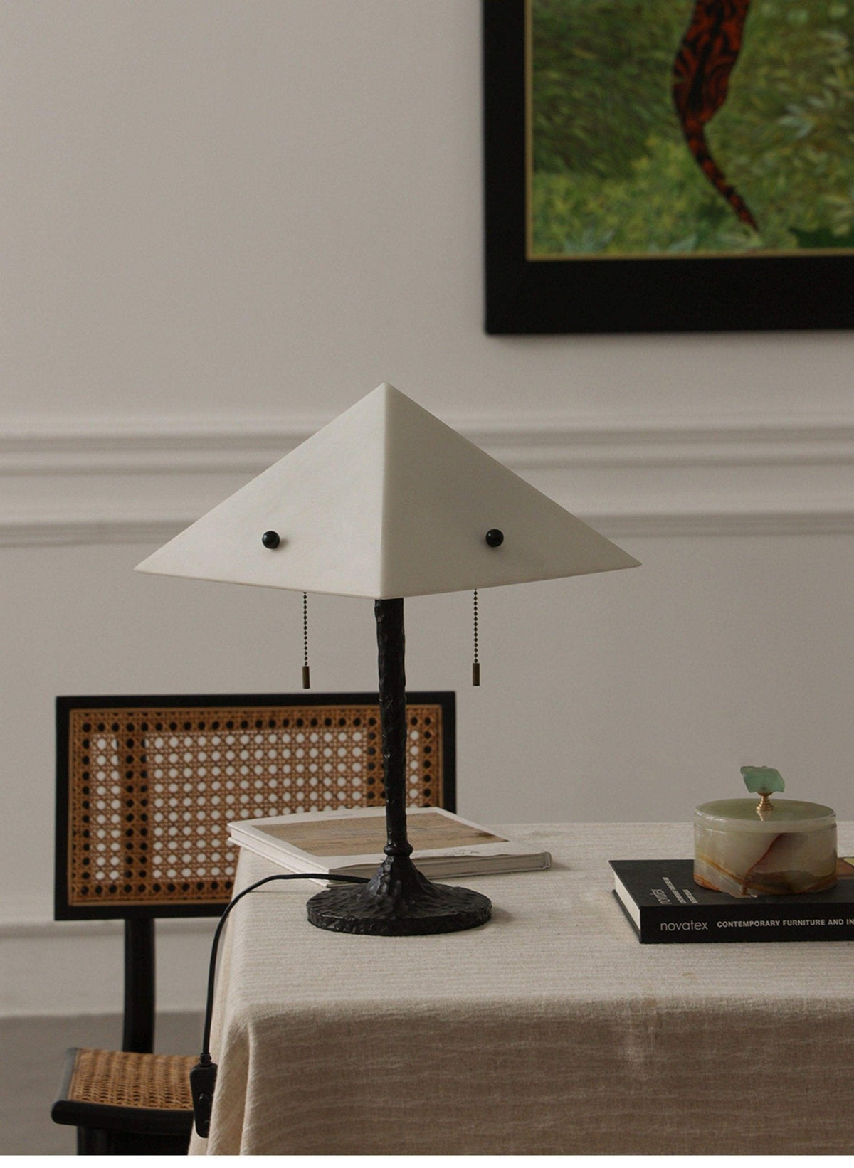 Apex Alabaster Prism Table Lamp