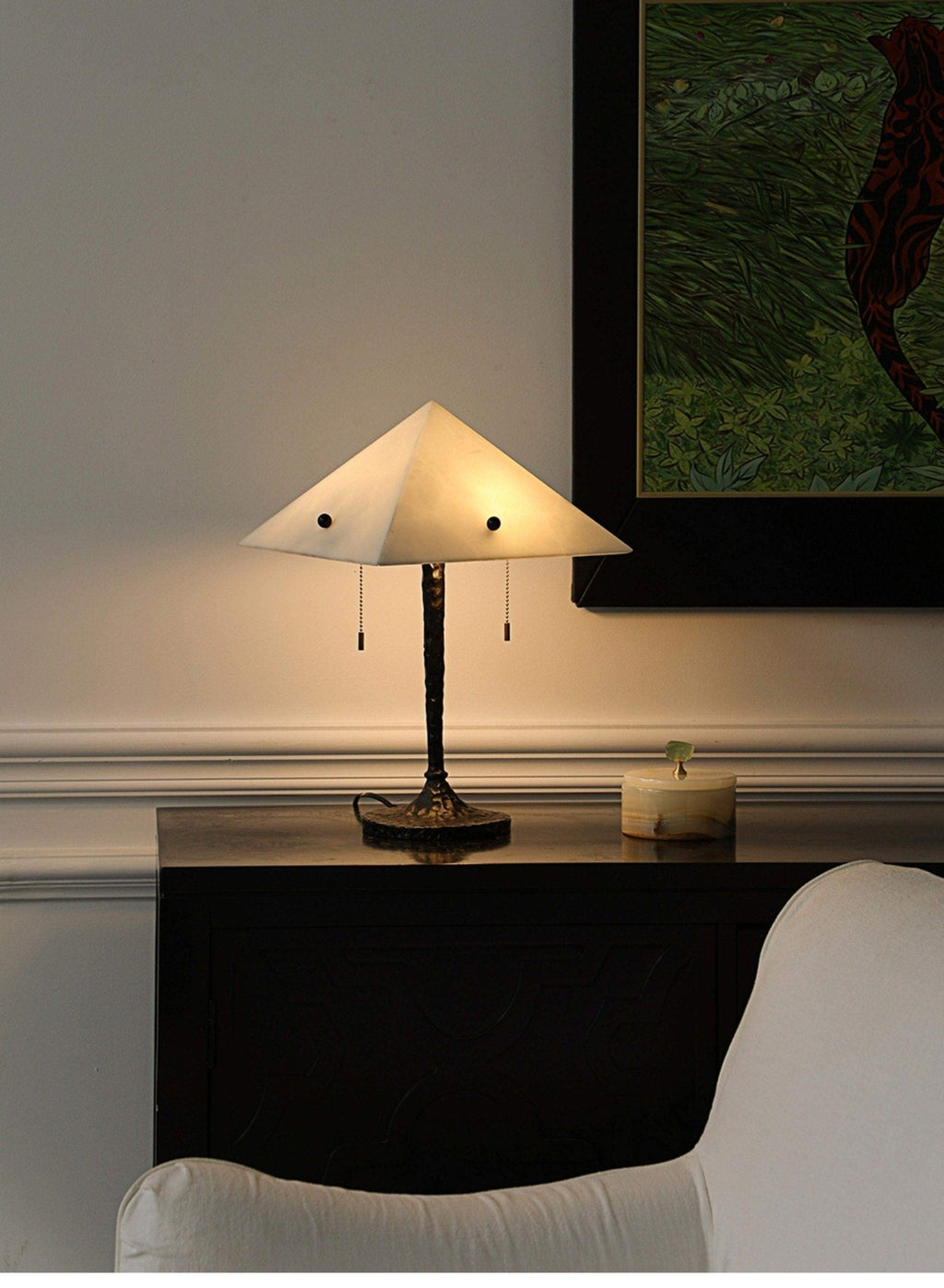 Apex Alabaster Prism Table Lamp