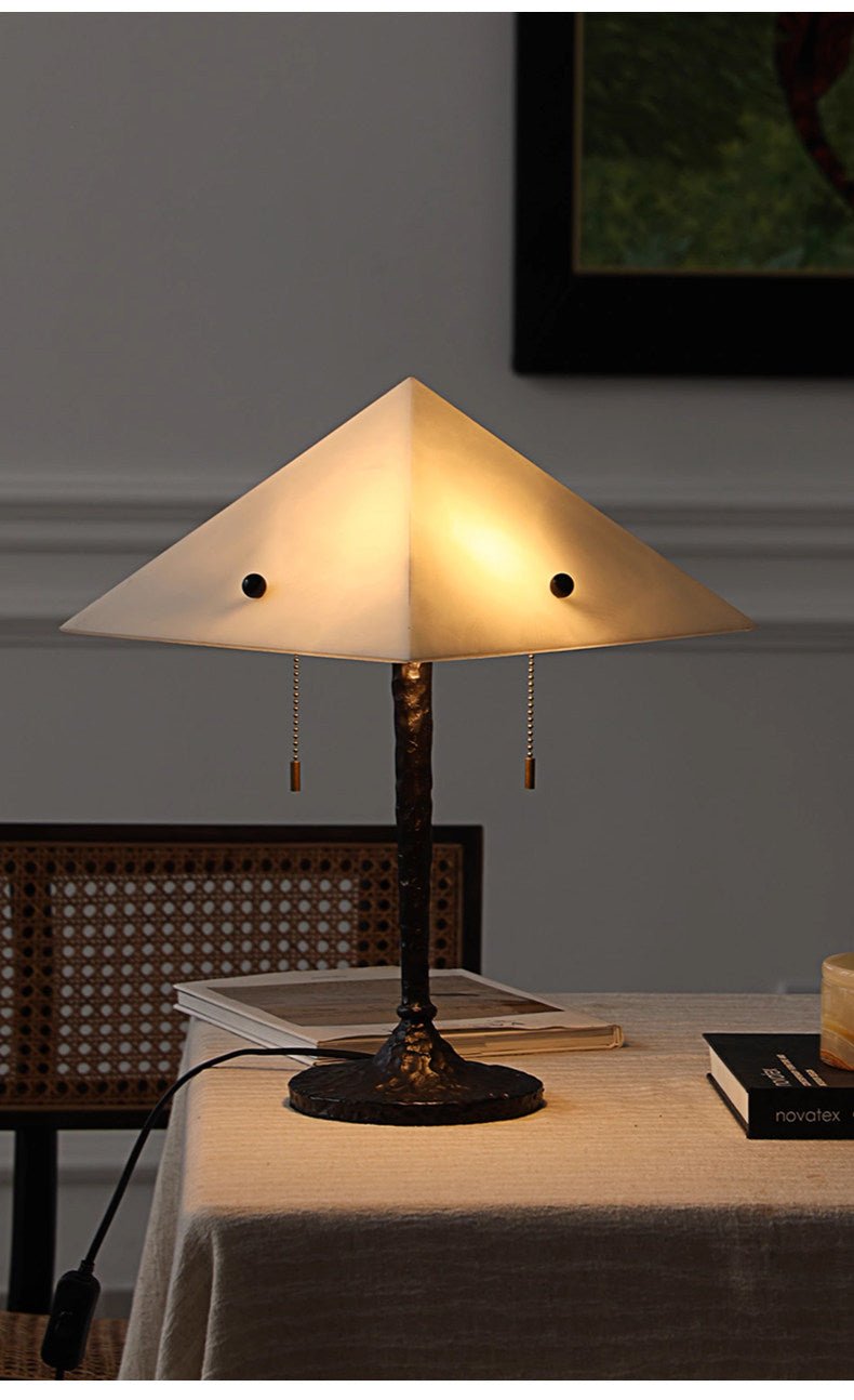 Apex Alabaster Prism Table Lamp