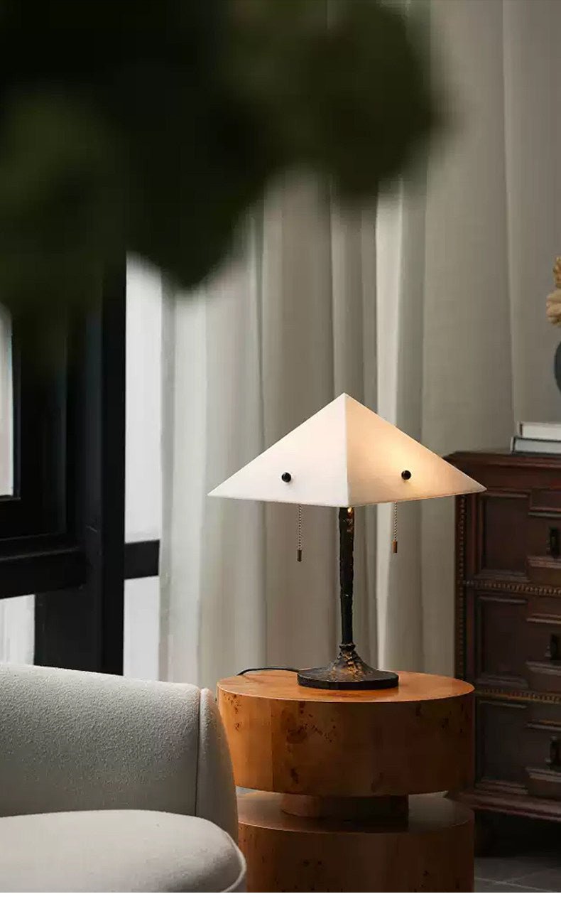 Apex Alabaster Prism Table Lamp