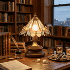 Butterfly Glow Tiffany Table Lamp
