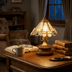 Butterfly Glow Tiffany Table Lamp