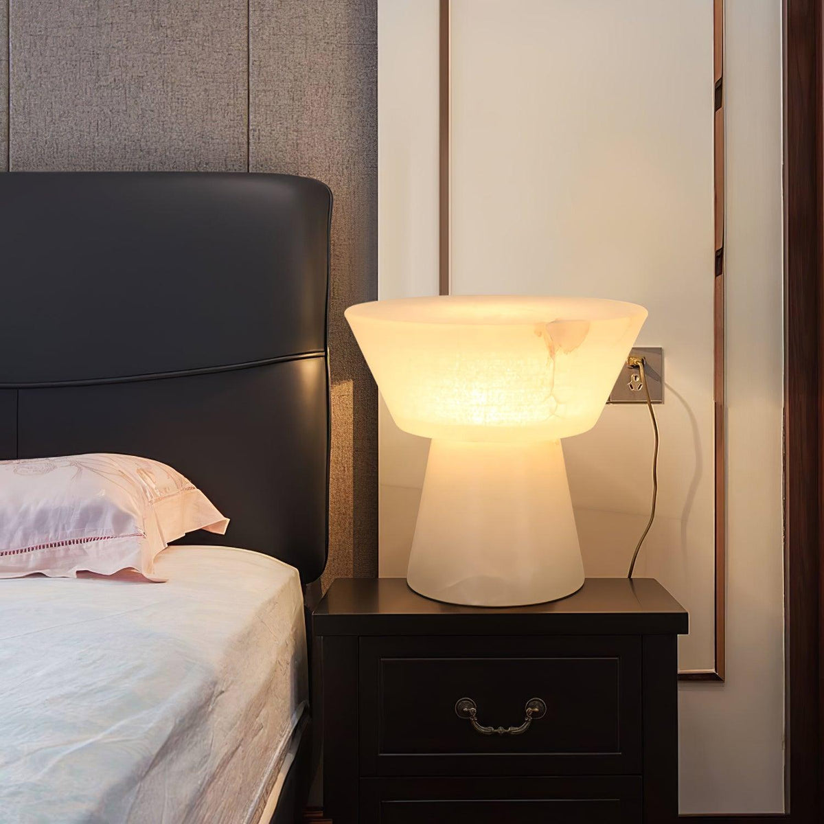 Beta Marble Alabaster Table Lamp