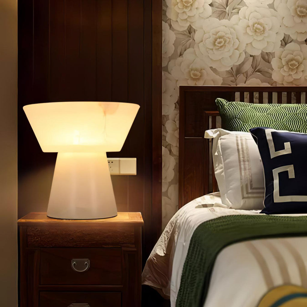 Beta Marble Alabaster Table Lamp