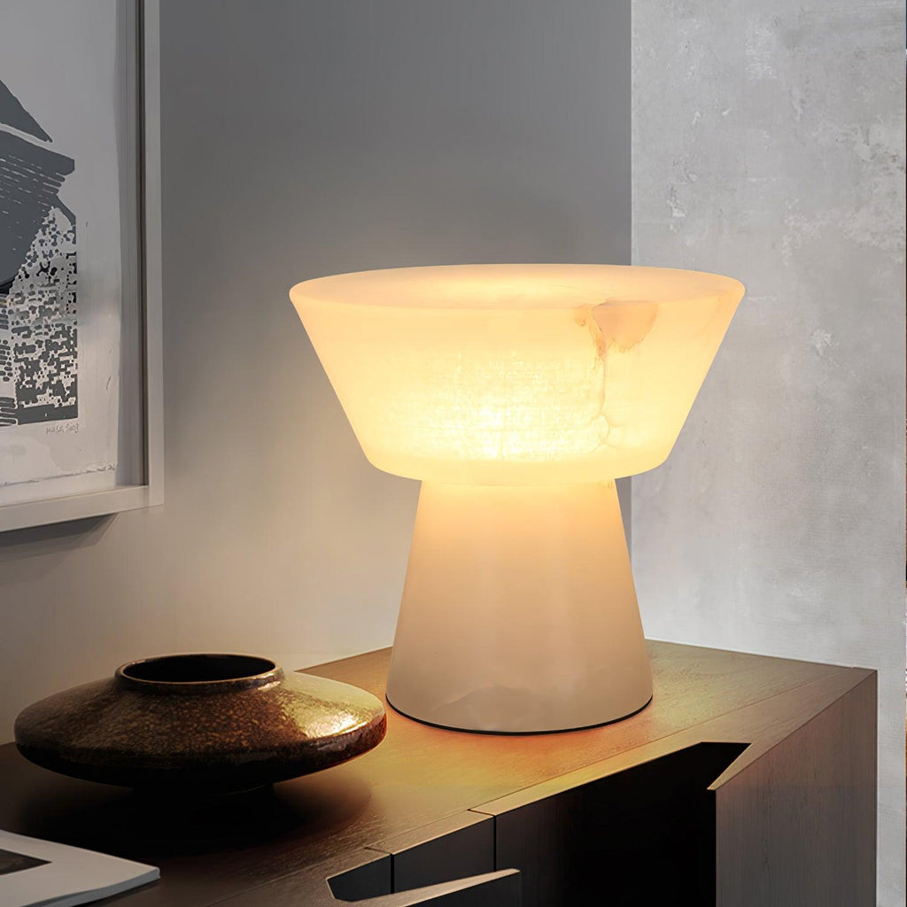 Beta Marble Alabaster Table Lamp