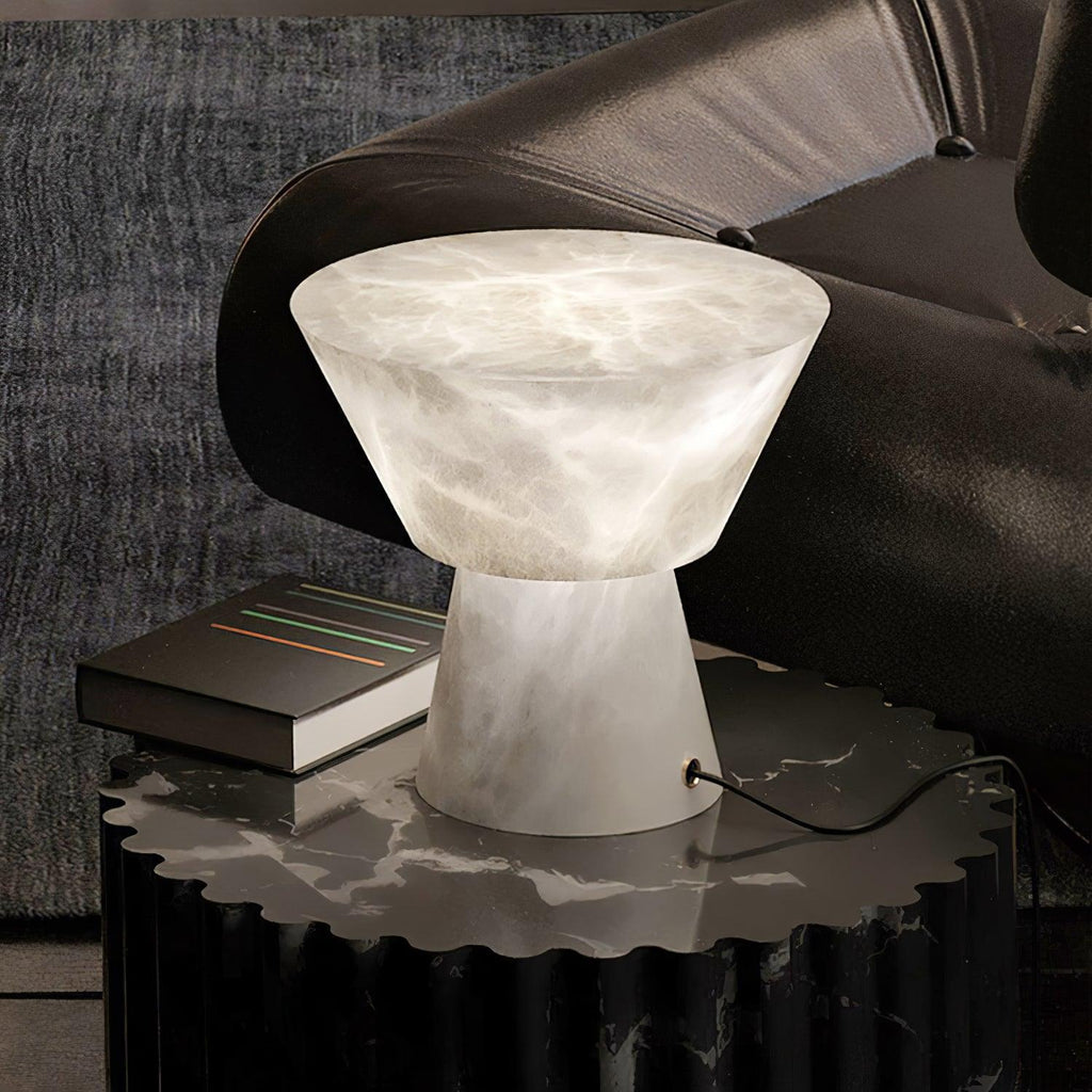 Beta Marble Alabaster Table Lamp
