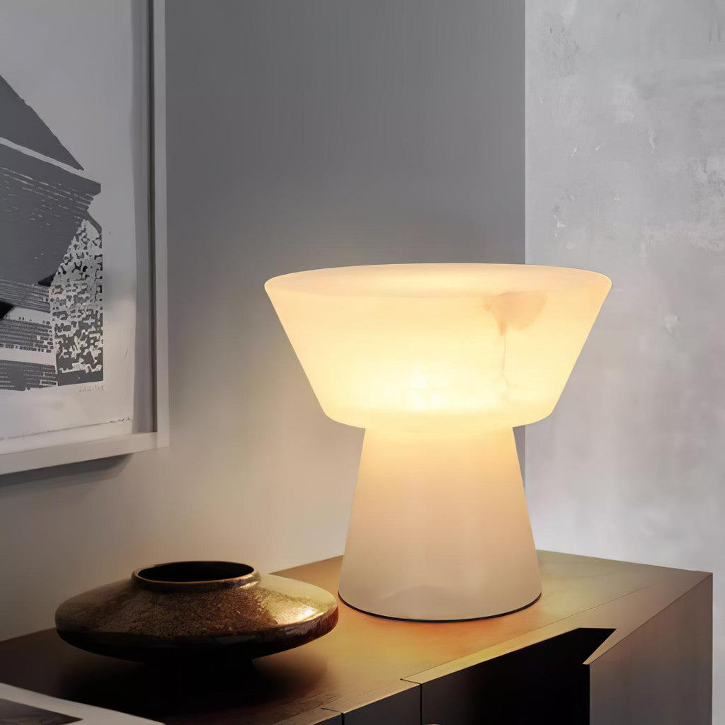 Beta Marble Alabaster Table Lamp