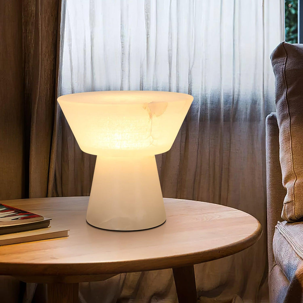 Beta Marble Alabaster Table Lamp