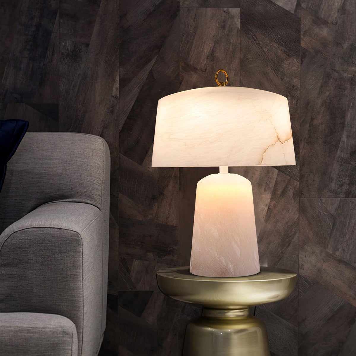 Aogashima Alabaster Table Lamp