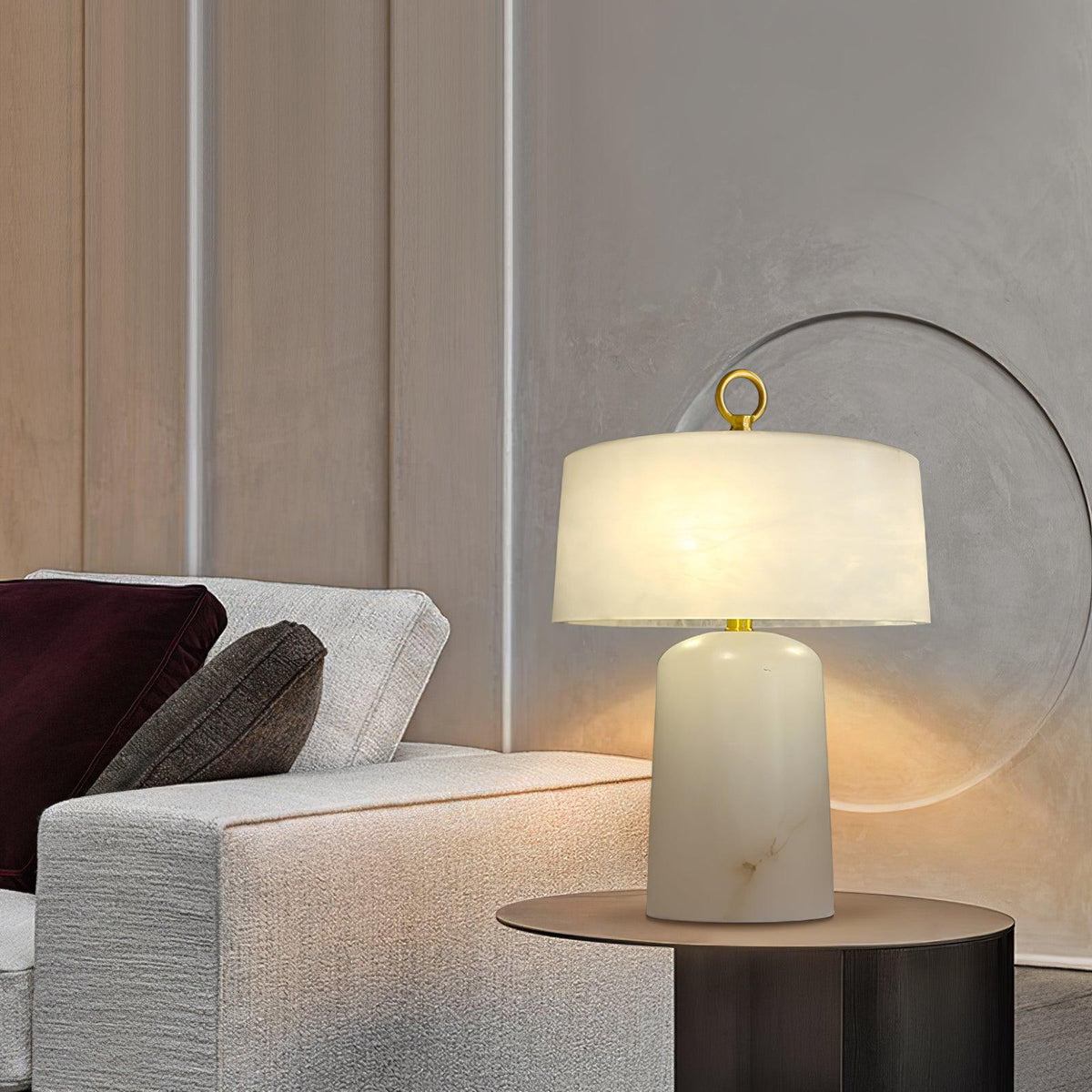 Aogashima Alabaster Table Lamp