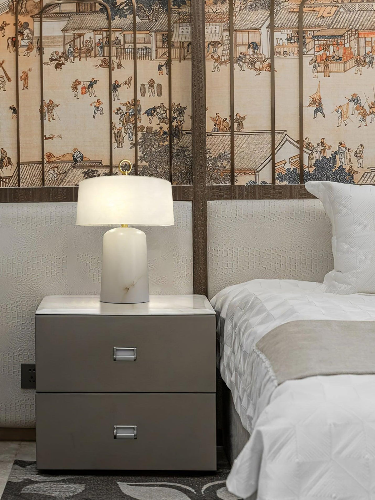 Aogashima Alabaster Table Lamp