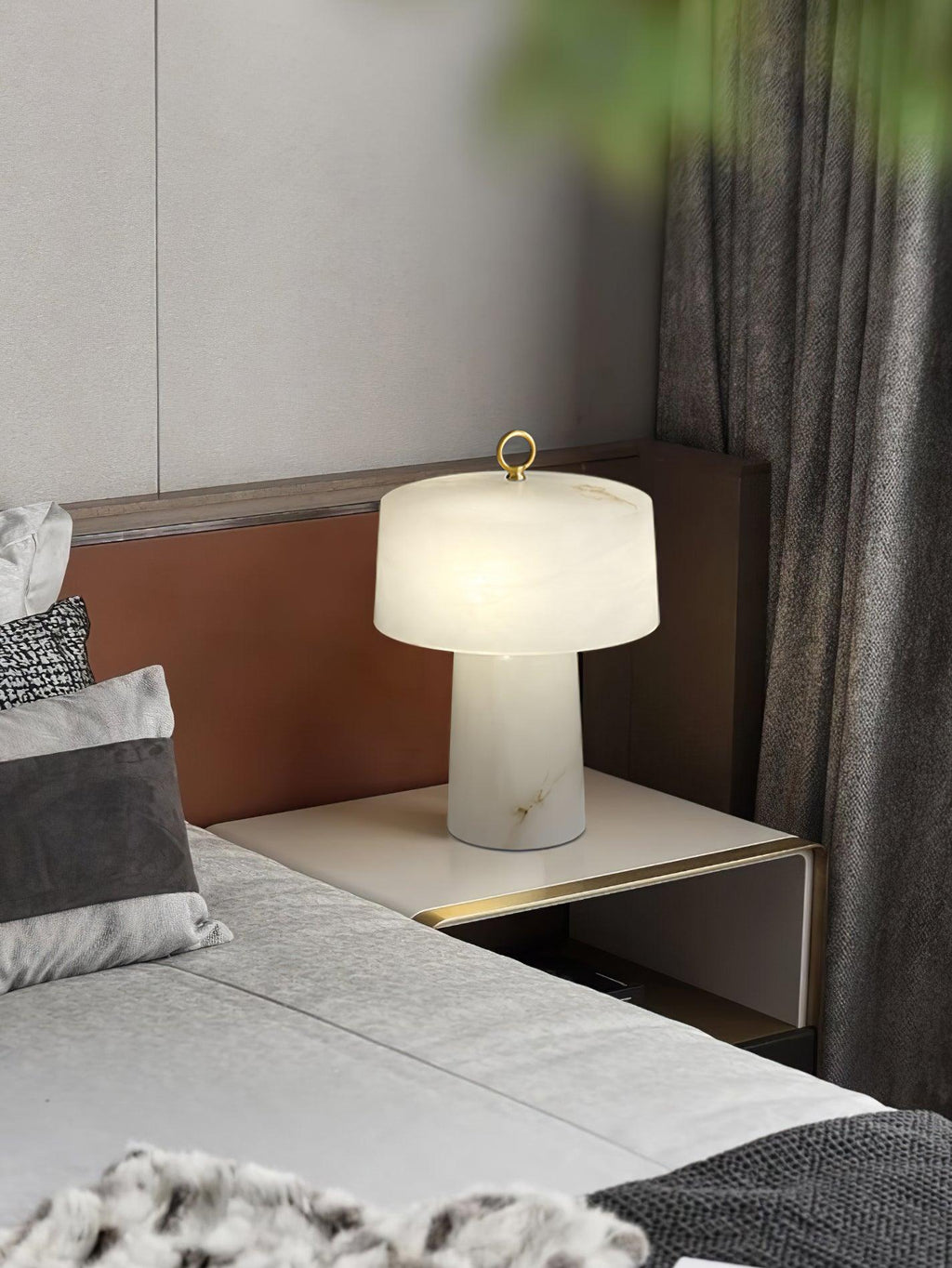 Aogashima Alabaster Table Lamp