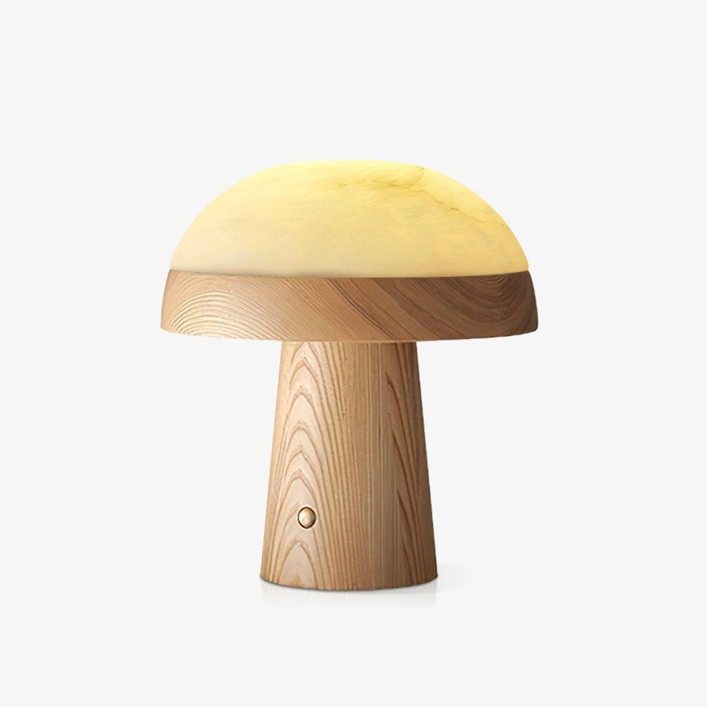 Mushroom Cloud Alabaster Table Lamp