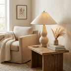 Tovelle Yellow Travertine Table Lamp
