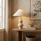 Tovelle Yellow Travertine Table Lamp