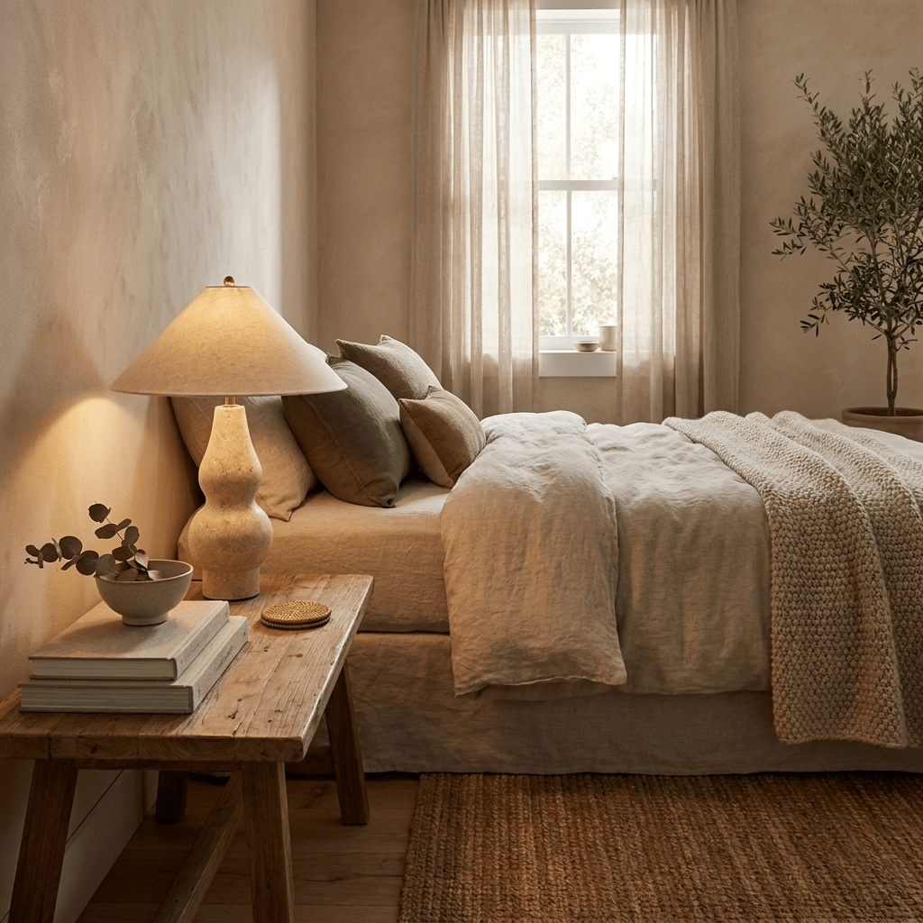 Tovelle Yellow Travertine Table Lamp
